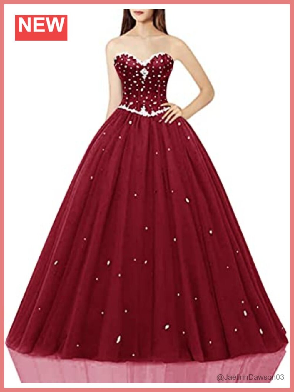 Tulle Satin Ball Gown Sweetheart Neck Lace Up Back Prom Dress